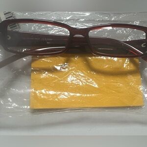 New without box Fendi Red/ burgundy reading glasses no prescription